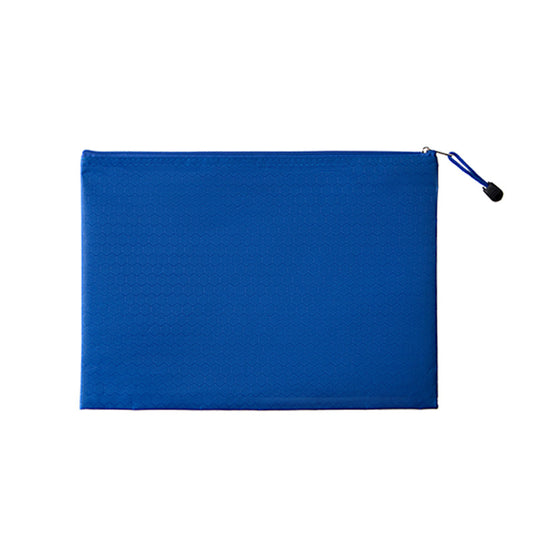 Blue A4 Oxford Fabric Zipper Document Bag